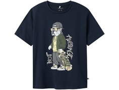 Name It t-shirt navy blazer med skater print